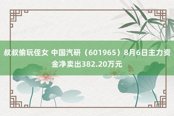 叔叔偷玩侄女 中国汽研（601965）8月6日主力资金净卖出382.20万元