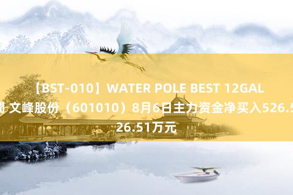 【BST-010】WATER POLE BEST 12GALs 8時間 文峰股份（601010）8月6日主力资金净买入526.51万元