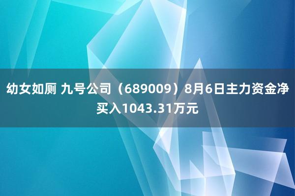 幼女如厕 九号公司（689009）8月6日主力资金净买入1043.31万元