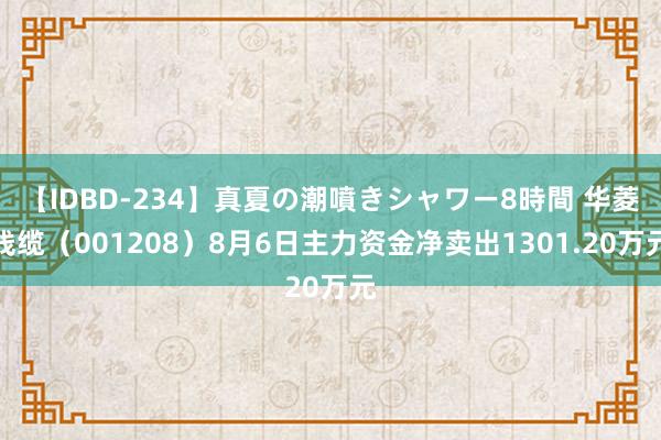 【IDBD-234】真夏の潮噴きシャワー8時間 华菱线缆（001208）8月6日主力资金净卖出1301.20万元