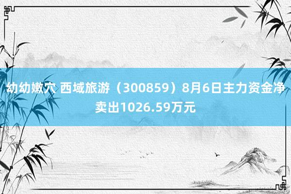 幼幼嫩穴 西域旅游（300859）8月6日主力资金净卖出1026.59万元