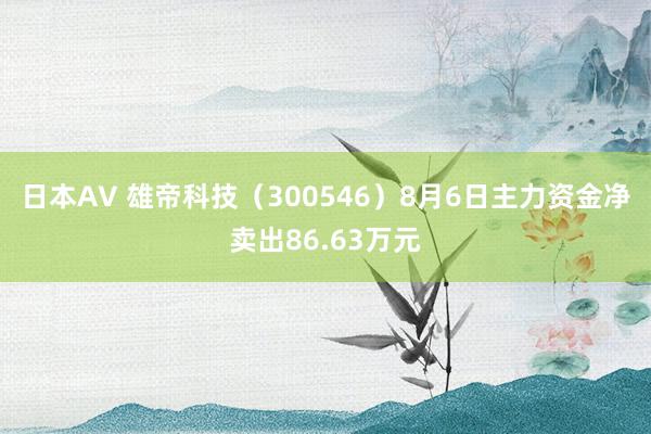 日本AV 雄帝科技（300546）8月6日主力资金净卖出86.63万元