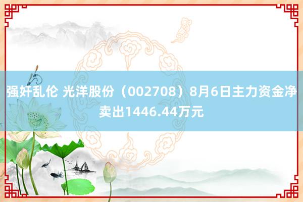 强奸乱伦 光洋股份（002708）8月6日主力资金净卖出1446.44万元