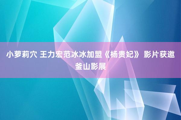 小萝莉穴 王力宏范冰冰加盟《杨贵妃》 影片获邀釜山影展